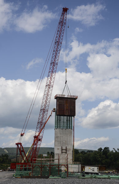 Thruway project's giant taking shape